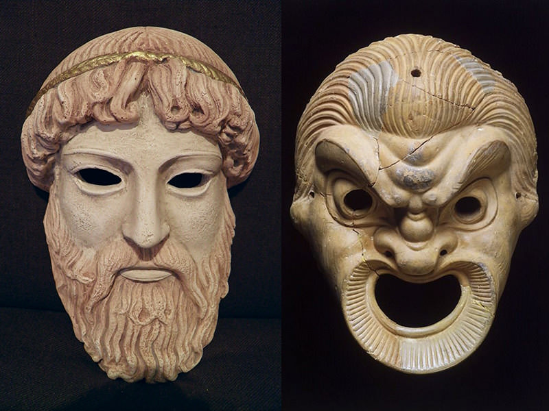 Ancient greek masks hi-res stock photography and images - Alamy