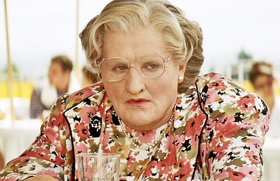 Robin Williams in Mrs Doubtfire, 1993