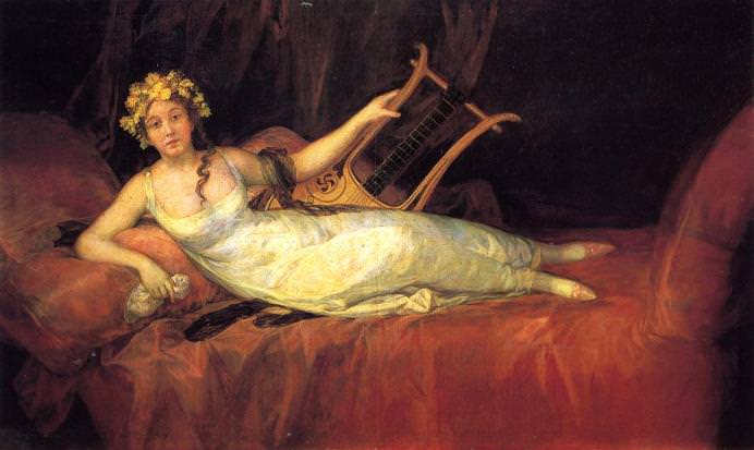 Muse Euterpe - Francisco Goya, 1805