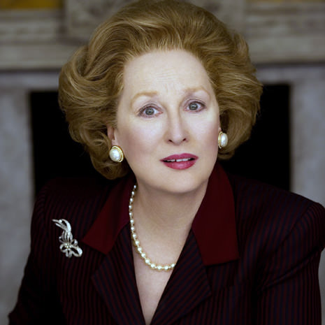 Meryl Streep won the Golden Globe for best actress as Margaret Thatcher in The Iron Lady (2011)